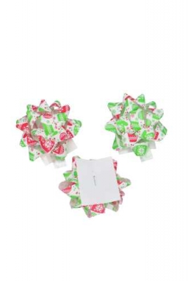 Kerst Mini Bows Strik Rond 50mm Wanten Groen Rood Met Plakker 50st Kerst Mini Bows Strik Rond 50mm Wanten Groen Rood Met Plakker 50st