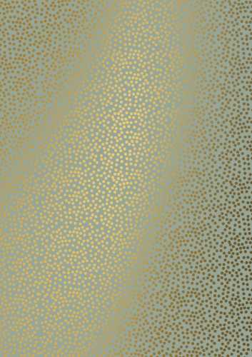 kadopapier Trendy minidots licht groen goud 70cm x 200meter