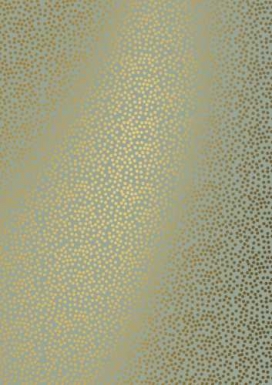Kadopapier Coated minidots licht groen goud 50cm x 200meter