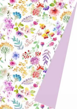 Geschenkpapier Coated Dubbelzijdig aquarel flowers 30cm x 200meter Geschenkpapier Coated Dubbelzijdig aquarel flowers 30cm x 200meter