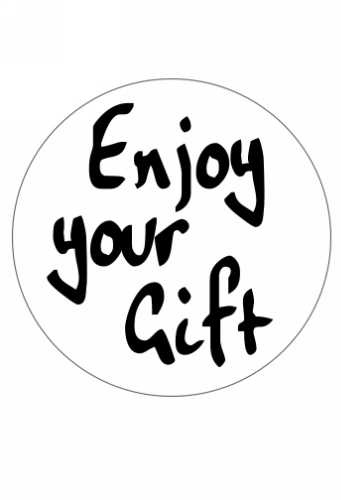 Etiketten Everyday Enjoy Your Gift 4cm 500stuks