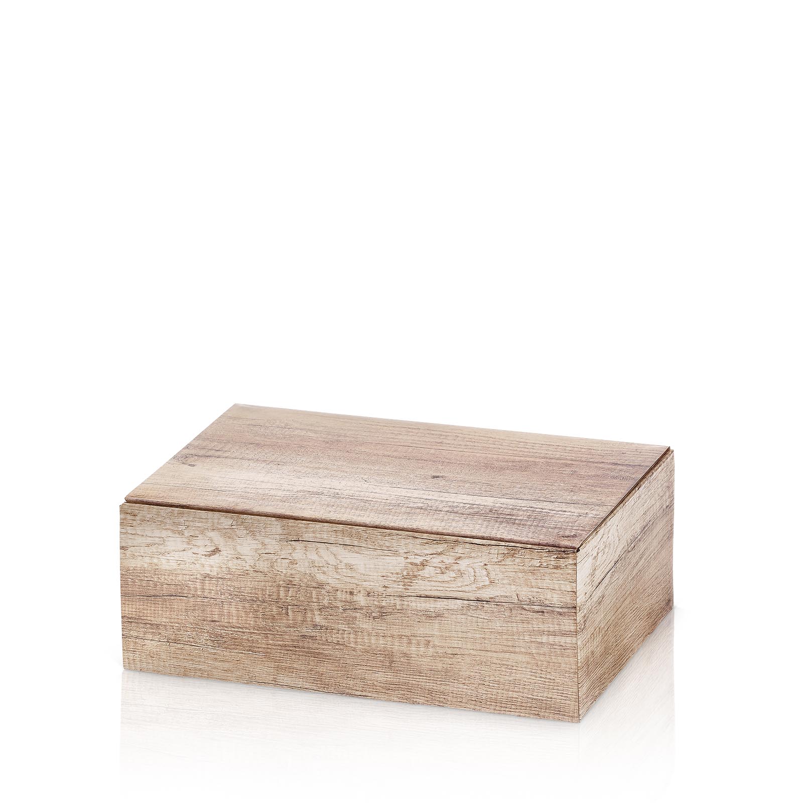 Geschenkdoos Klepdoos Wood 22x15x7.5cm 25stuks