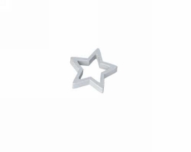 Houten Decoratie Stars Zilver 3cm 120stuks