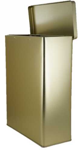 Blikken Goud Design Rectangular 2.5 lb 19.1x8.7x25.5cm 12stuks