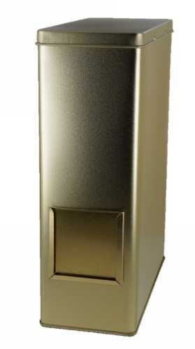 Blikken Goud Design Rectangular 2.5 lb 19.1x8.7x25.5cm 12stuks