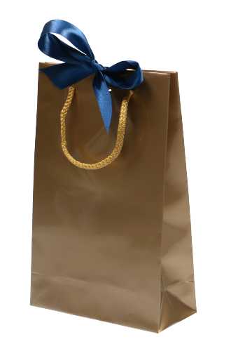 Kadotasje Sora Goud Glans & Koord & Lintgleuf 24x10x32cm 10stuks