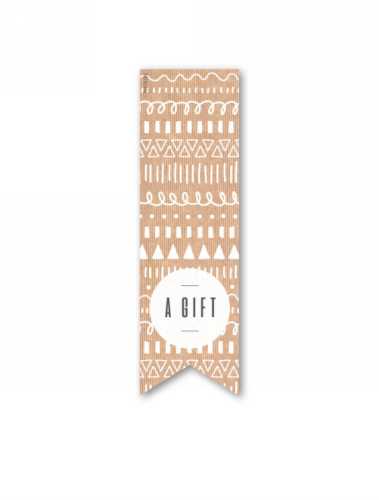 Langwerpig Sluitzegel Everyday A Gift Kraft 3.5 x 11.5cm 200st Langwerpig Sluitzegel Everyday A Gift Kraft 3.5 x 11.5cm 200st