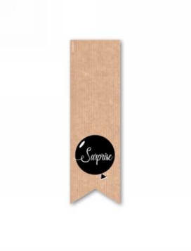 Langwerpig Sluitzegel Feest Surprise Kraft 3.5 x 11.5cm 200stuks Langwerpig Sluitzegel Feest Surprise Kraft 3.5 x 11.5cm 200stuks