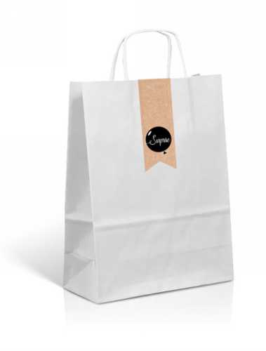 Langwerpig Sluitzegel Feest Surprise Kraft 3.5 x 11.5cm 200stuks