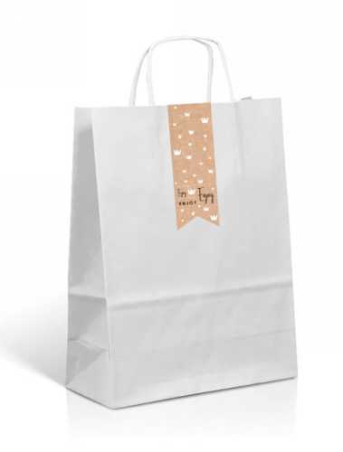 Langwerpig Sluitzegel  Everyday Enjoy Kraft 3.5 x 11.5cm 200stuks