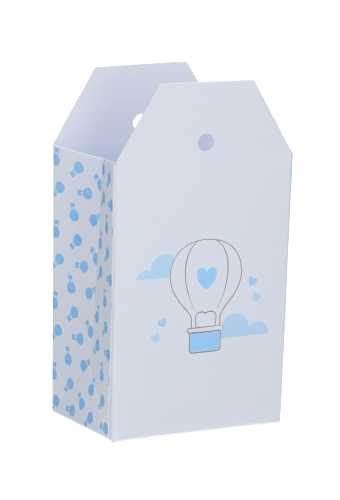 Kadozakjes Luchtballon Baby Blauw 5.5x3.5x10cm 10stuks