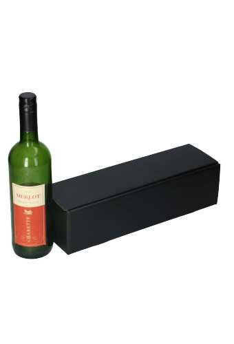 Luxe Wijndozen Ferro Zwart voor 1 fles 34x9x9cm 100stuks