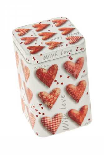 Blikken With Love Vierkant 7.2x7.2x10cm 12stuks