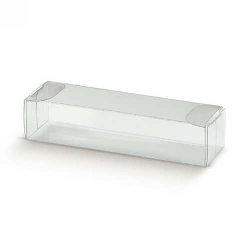 Transparant Kadodoosje Rechthoekig Plastic 9x3x2cm.10stuks
