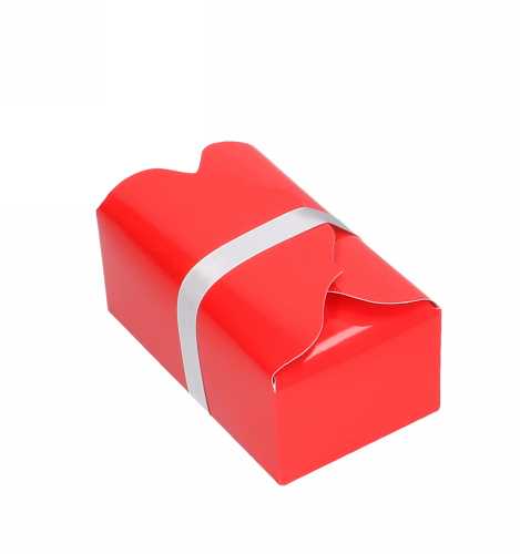 Bonbondoosjes Rood Golf 375 gram 13x7.5x5cm25stuks