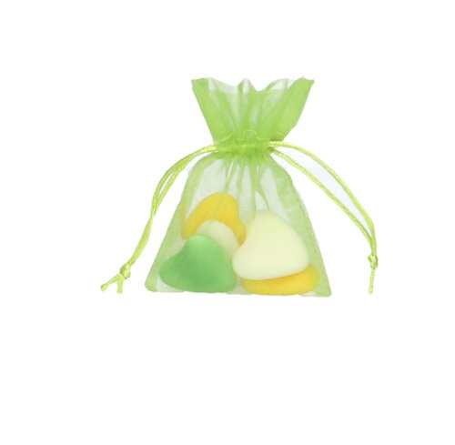 Organza zakjes Appelgroen Klein 9x12.5cm 10stuks