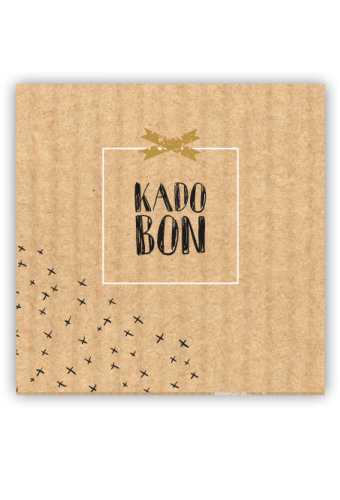 Kadobon Kraft Neutraal + Envelop 12x12cm 12stuks