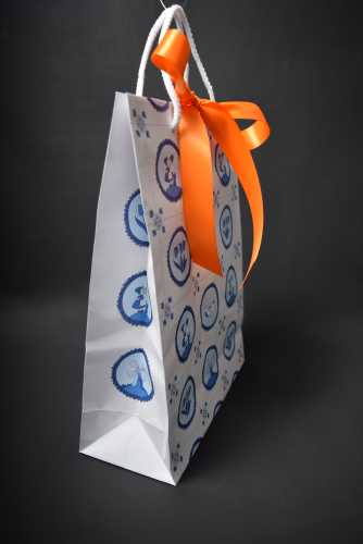 Kadotas Delfts Blauw Tegeltje Met Koord & Lintgleuf 24x10x32cm 10st