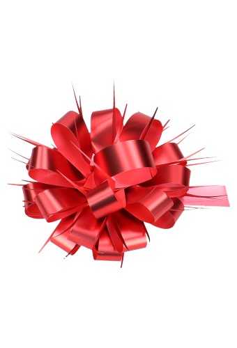 Bows Strik Trente 11cm Rood Metallic Mat met plakker 20 stuks