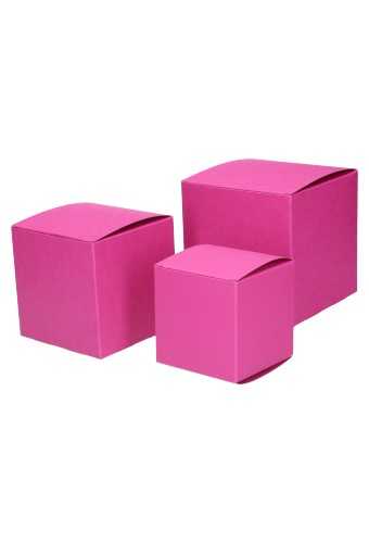 2 HALEN & 1 BETALEN Kadodoos KrabBOX Gerecycled Magenta 10x10x10cm25st