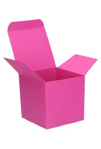 Kadodoosjes KrabBOX Gerecycled Magenta 10x10x10cm 25stuks op is op