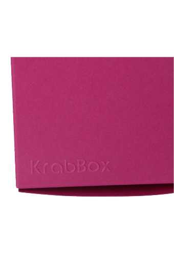 2 HALEN & 1 BETALEN Kadodoos KrabBOX Gerecycled Magenta 10x10x10cm25st