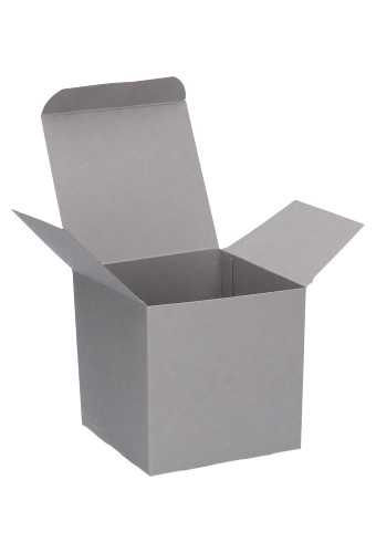 Kadodoosjes KrabBOX Gerecycled Grijs 10x10x10cm 25stuks op is op