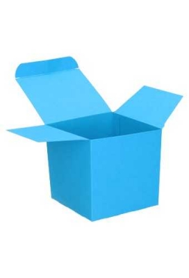 Kadodoosjes KrabBOX Gerecycled Blauw 12x12x12cm 25stuks op is op