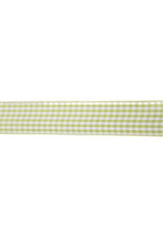 Cadeaulinten Ruit Appel Groen 25mm x 20 meter