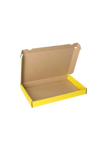 Brievenbusdoos Met Klep Pinto Kraft Geel A5 23x16x2.6cm 25stuks