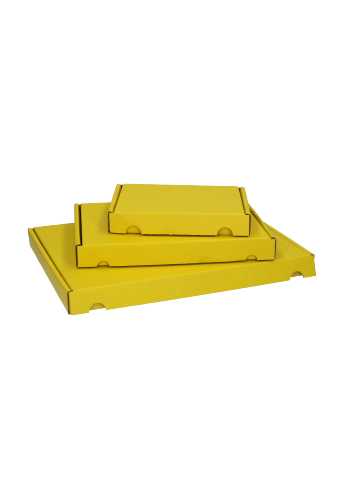 Brievenbusdoos Met Klep Pinto Kraft Geel A5 23x16x2.6cm 25stuks