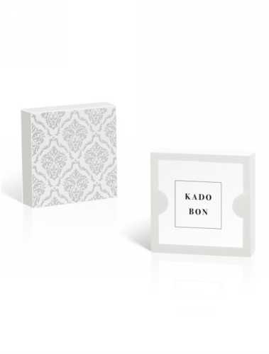 Kadobon + Kadodoosje Bene Rocco White 12x12x3cm 10stuks