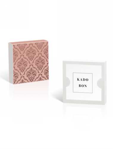 Kadobon + Kadodoosje Bene Rocco Old Rose 12x12x3cm 10stuks