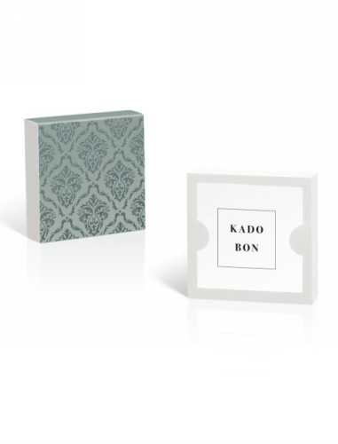 Kadobon + Kadodoosje Bene Rocco Old Green12x12x3cm 10stuks