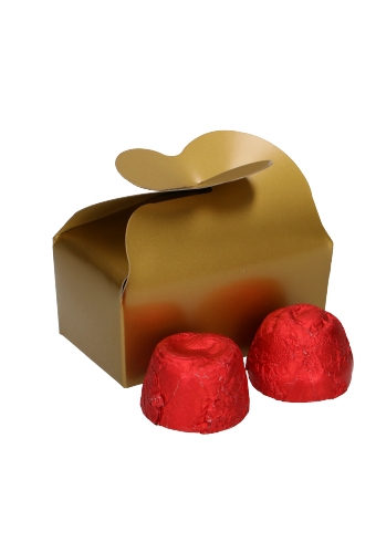 Bonbondoosjes Goud Vlinder Voor 2 Bonbons 7x4x3.5cm 25stuks