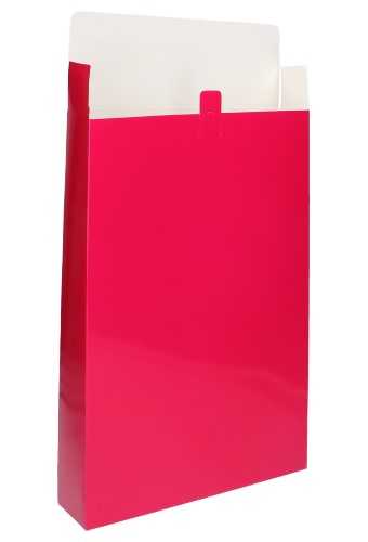 2 HALEN 1 BETALEN Kadodozen & Sluitklepje Fuchsia Glans 26x6x37cm 10st