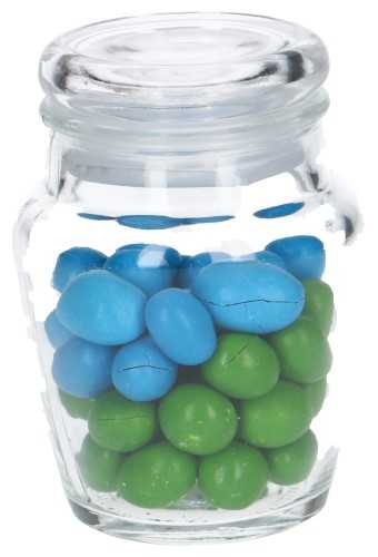 Glazen Potje Rond Model Douro Met Glazen dop 6.8x9.5cm 12stuks