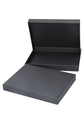 Luxe Scharnier Geschenkdoosje Sydney Zwart Mat A5 22x16x2.5cm 10stuks