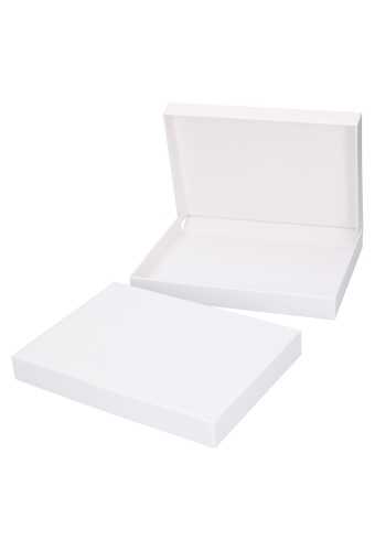 Luxe Scharnier Geschenkdoosje Sydney Wit Mat A5 22x16x2.5cm 10stuks