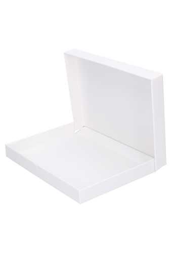 Luxe Scharnier Geschenkdoosje Sydney Wit Mat A5 22x16x2.5cm 10stuks