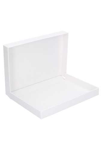 Luxe Scharnier Geschenkdoosje Sydney Wit Mat A5 22x16x2.5cm 10stuks