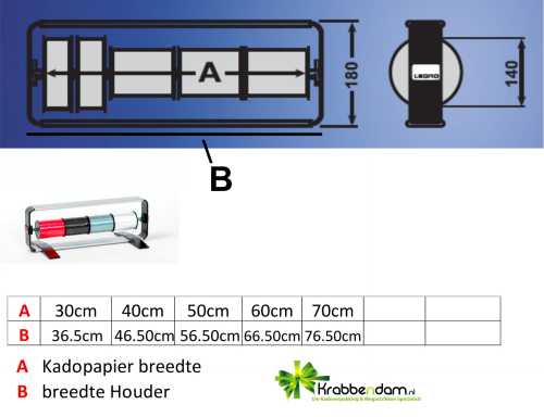 Krullintrolhouder Basis Frame 18x6.5+30 cm + Voet