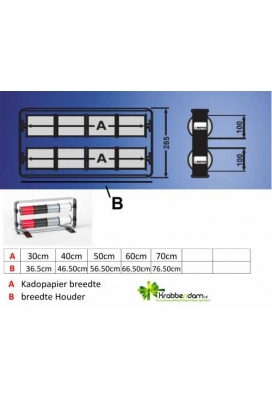 Krullintrolhouder Basis Frame 28.5x6.5+60cm + voet