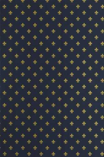 geschenkpapier Fleur de lis Blauw 80gr 40cm x 200meter