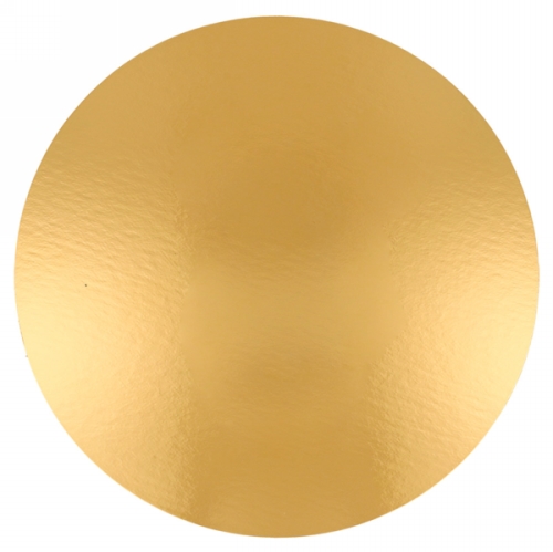 Taarten Kartonnen Bodem Zwart Glossy & Goud Metallic 28cm 100stuks