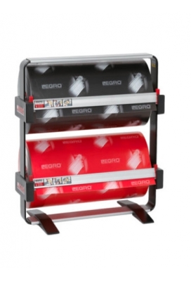Papierrolhouder Duo 2x24 53x24x7.5+60 cm + mes + voet