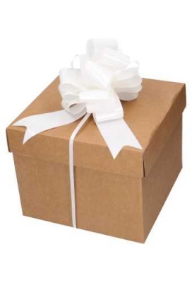 Strik Lak Wit Doorsnee 15cm lint 5cm 1stuks