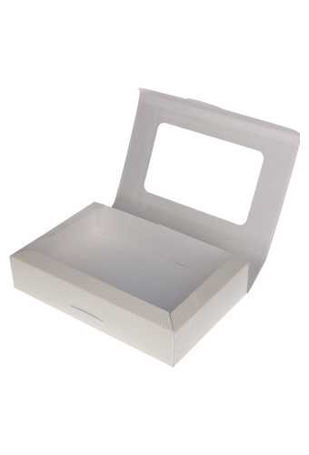 Geschenkdoosjes & Vensterdeksel Wit Creme Grivola 24x16x5cm 10stuks