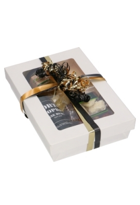 Dekseldoos Tomar Wit Met Deksel & Venster 21x14x5cm 290gram 25stuks Dekseldoos Tomar Wit Met Deksel & Venster 21x14x5cm 290gram 25stuks