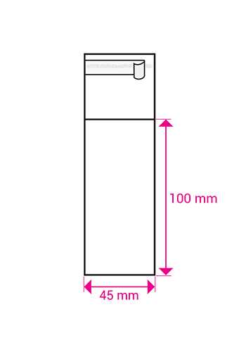 Cellofaan Zakjes Transparant Met Plakstrip 100x45mm 500stuks